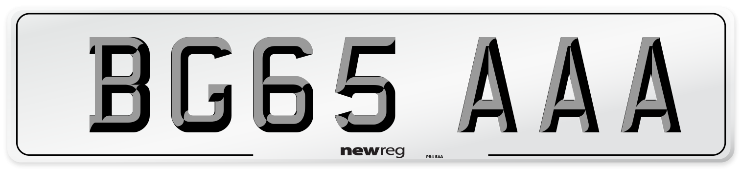 BG65 AAA Number Plate from New Reg